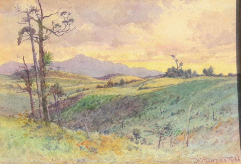 Untitled Landscape With Sunlit Fields Gibb William Menzies