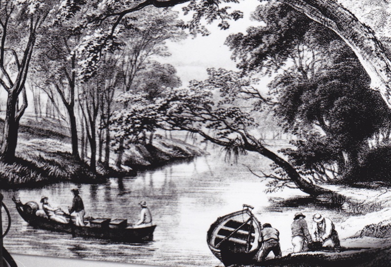 Photograph Lithograph Of River Scene From Thomas Mitchell S