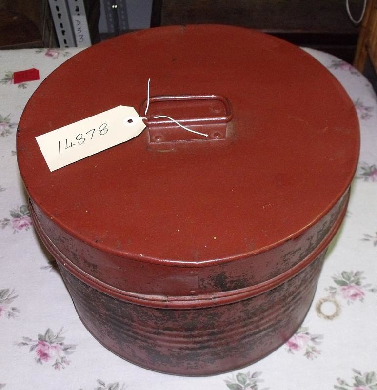 Hat Box Round Tin C1900 R14878 EHive