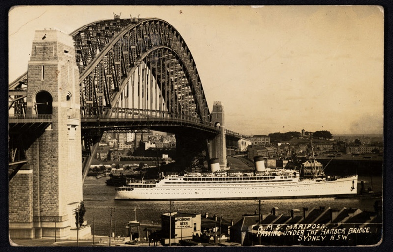 The Mariposa Passing Beneath The Sydney Harbour Bridge Unknown