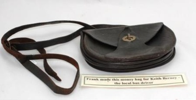 Keith Berney's leather money pouch; Frank O'Halloran; SH-05-0005