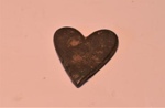 Metal heart shape; Unknown; C-05-0073