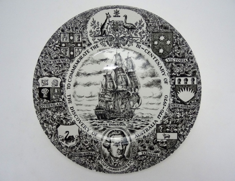 Captain Cook commemorative plate; Wood & Sons Ltd; 1970 | eHive