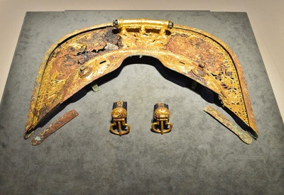 Fujinoki Tomb (藤ノ木古墳), tack and armour, <a href="https://waikaru.com/en/around/detail.php?pid=1553664057"target="_blank">Nara National Museum</a>; 6th century; EXH126: various