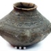 Funerary Urn Lid from Spong Hill Cemetery, <a href="https://www.museumscollections.norfolk.gov.uk/collections-object-page?id=NWHCM%20:%201994.192.1"target="_blank">Norwich Castle Museum, 1994.192.1</a>; 6th century; England; EXH110: 1994.192.1