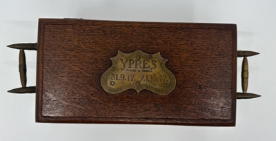 Trench Art:Cigarette/Trinket Box; Unknown; c. 1917; 2025.957