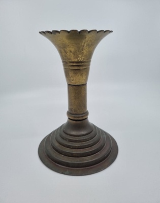 Trench Art Candle Holder/Vase; Unknown; c1900s; 2025.974.1