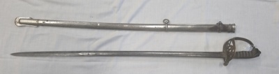 British Pattern Infantry Officer's Sword and Scabbard, New South Wales Military Forces; Unknown; c. 1822-1897; 2025.1004.1