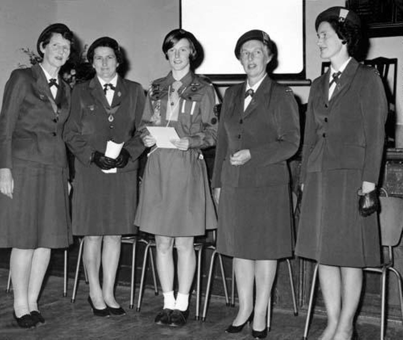 1967 Queens Guide Captain M G Johnston Mrs Osborne DC, Glenys Johnston