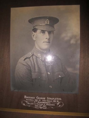 George Stapleton WW1 killed IMG_2363; DHS-1507 | eHive