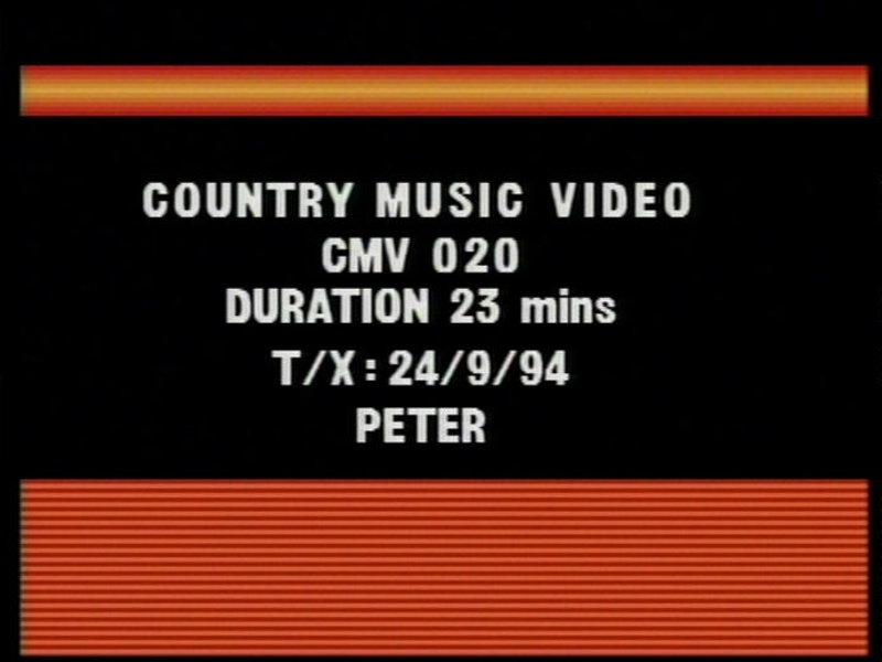 Country Music Video ep. 20 ; 24/09/1994; ACMF_AV_ARCP09140 eHive