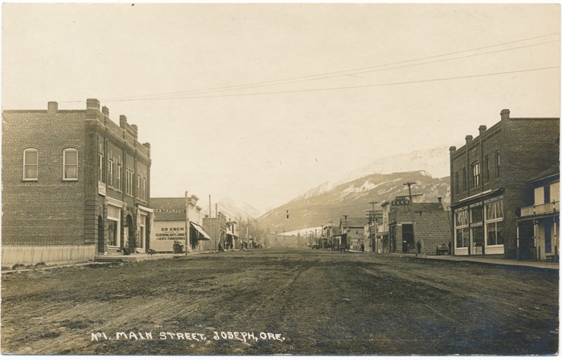 Joseph, Oregon Main Street; Patton Postcard Co.; circa 1910 eHive