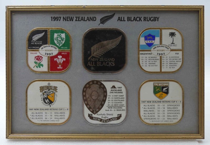 1997 New Zealand All Black Rugby Coaster Collection; 1997; Marc 047 