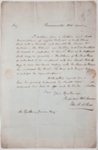 Letter addressed to Governor King, signed by John Macarthur; John Macarthur - Author; 1800; SF000086