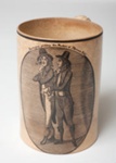 Creamware mug depicting George Barrington; 1791; SF001120