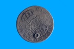 4 reales coin from the wreck of FERGUSSON; 1776; SF000961