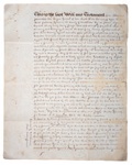 Attested copy of Thomas Jamison’s last Will and Testament; Thomas Jamison - Author; 1811; SF000102