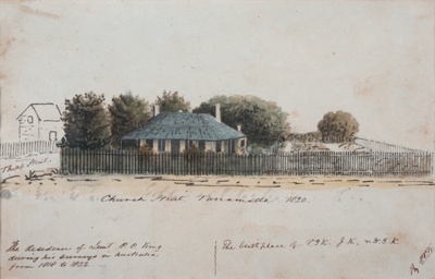 The Residence of Phillip Parker King; Phillip Parker King - Artist; 1820; SF000712