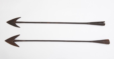 Whale harpoon irons ; William Scorrar - Maker; c1830; SF001076 Whale harpoon irons ; William Scorrar - Maker; c1830; SF001076