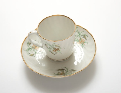 Shortland cup and saucer ; Royal Worcester; c1795; SF001373