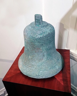 Bronze bell from the Dutch ship DELTA; c1839 Bronze bell from the Dutch ship DELTA; c1839
