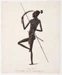 Long Jack, warrior with boomerang; Richard Brown - Artist; c1819; SF001614