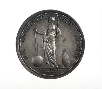 The Royal Society Medal, in commemoration of Captain James Cook - Silver 43mm
; Lewis Pingo - Artist; 1784; SF000686