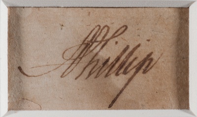 Signature of Arthur Phillip; Arthur Phillip - Author; Unknown; SF000668