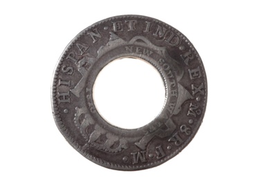 Charles IV Holey Dollar; William Hanshall - Maker; 1813; SF000849