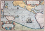 Maris Pacifici; Abraham Ortelius - Cartographer; 1595; SF000822