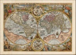 Orbis Terrarum Typus De Integro Multis in Locis Emendatus; Petrus Plancius - Cartographer; 1594; SF001634