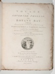 The Voyage of Governor Phillip to Botany Bay; Arthur Phillip - Author; 1789; SF000022