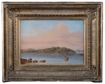 Point Piper from Shark Island, New South Wales; George Edwards Peacock - Artist; c1840