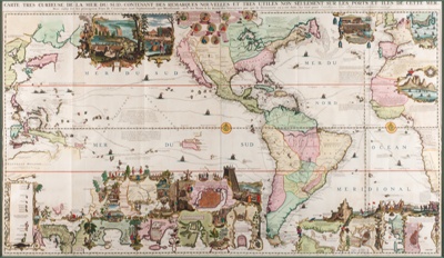 Carte Très Curieuse de la Mer du Sud; Henri Abraham Châtelain - Cartographer; 1719; SF001038