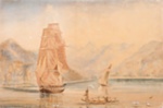 Sloop FLY and Schooner UNDINE – Dillons Bay; Captain Richard Aldworth Oliver (1811-1889) - Artist; 1850; SF000907