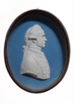Commemorative porcelain portrait medallion of Captain Cook; Josiah Wedgwood - Maker; c1784; SF000683