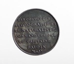 Medal commemorating the French expedition of the corvettes GEOGRAPHE and NATURALISTE; Pierre A Montagny - Medallist; 1800; SF000692