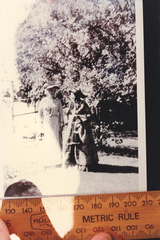 PORTRAITS MISS TRAILL & HER SISTERINLAW MRS MCDOWELL DRESSED FOR THE