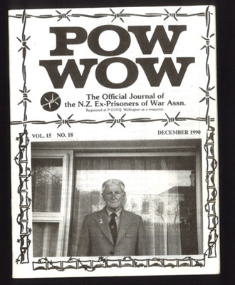 Correspondence - newsletter "P.O.W. wow" - list of locations of German Stalag P.O.W. camps - from national Ex-P.O.W. Association; 16/09/1991; 7577