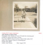 Alun Thomas - Beside the swimming pool - Course 22 - Falcon Field - August 1944 - Photo No. 00001; 83460