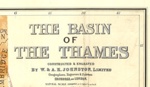 Map - Basin of the Thames - showing British & Roman roads; 1830