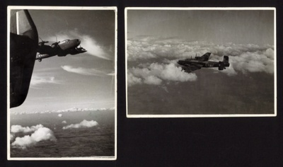 Photographs (2) - Halifax bombers of R.A.F. 78 Squadron; 6320 Photographs (2) - Halifax bombers of R.A.F. 78 Squadron; 6320