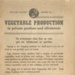 Dig For Victory Leaflet No. 1 - Vegetable Production in Private Gardens and Allotments; 83716