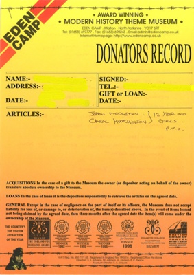 Information relating to use of ex-P.O.W. camps as agricultural/school/holiday camps in late 1940's, Early 1050's - including Amber Valley and Eden Camp; 40745