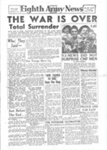 Photocopy front page- Eighth Army News 16/08/1945 - "The War is over - total surrender"; 16/08/1945; 7595