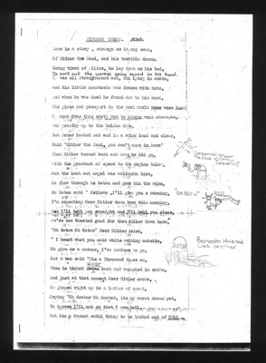 Poem - "Hitler's Dream" - Hitler excluded from both heaven & hell; 2107 Poem - "Hitler's Dream" - Hitler excluded from both heaven & hell; 2107