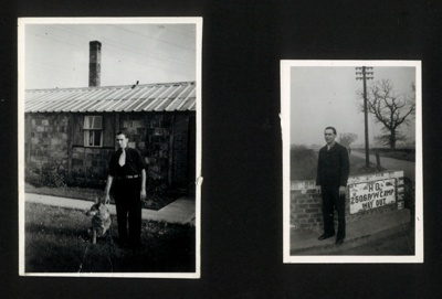 2 Photographs of Willy Lipp at Eden Camp in 1947. POW camp 250/83. see 9138; 64802