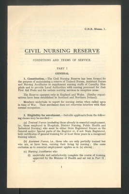 Correspondence & information leaflets - British Red Cross Society - Muriel Crabtree - 1940s; 34467