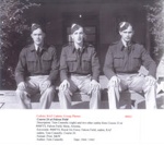 Cadet Tom Connolly and two other cadets -  From Course 24 - 1944/1945 - Photo No. 00021; 83388