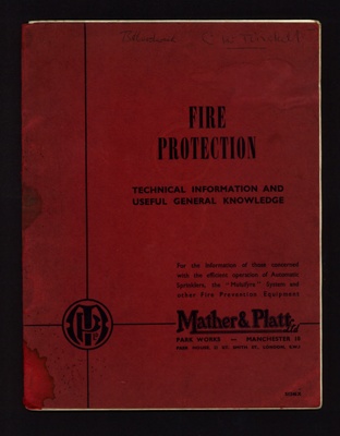 Instruction manual - "Fire protection" - technical information & useful general knowledge; 5568